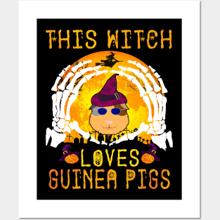 This Witch Loves Guinea Pigs Halloween (98) Posters and Art